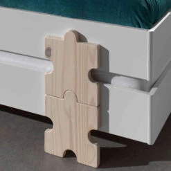 Lit Enfant En Bois Avec Pieds Puzzle 90x200 Cm - LT2055 5 Lit Enfant En Bois Avec Pieds Puzzle 90x200 Cm - LT2055 -Lematelas Soldes Boutique modulo puzzle zoom