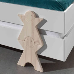Lit Enfant En Bois Avec Pieds Smiley 90x200 Cm - LT2054 5 Lit Enfant En Bois Avec Pieds Smiley 90x200 Cm - LT2054 -Lematelas Soldes Boutique modulo smiley zoom