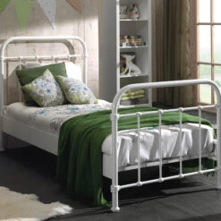 Lit Enfant En Métal Avec Sommier 90x200