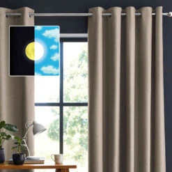 Lot De 2 Rideaux Occultants à œillets Lin