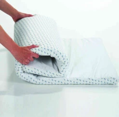 Candide Matelas De Voyage Bébé OCEAN FRIENDLY 60x120 Cm -Lematelas Soldes Boutique of roul fond blanc 3