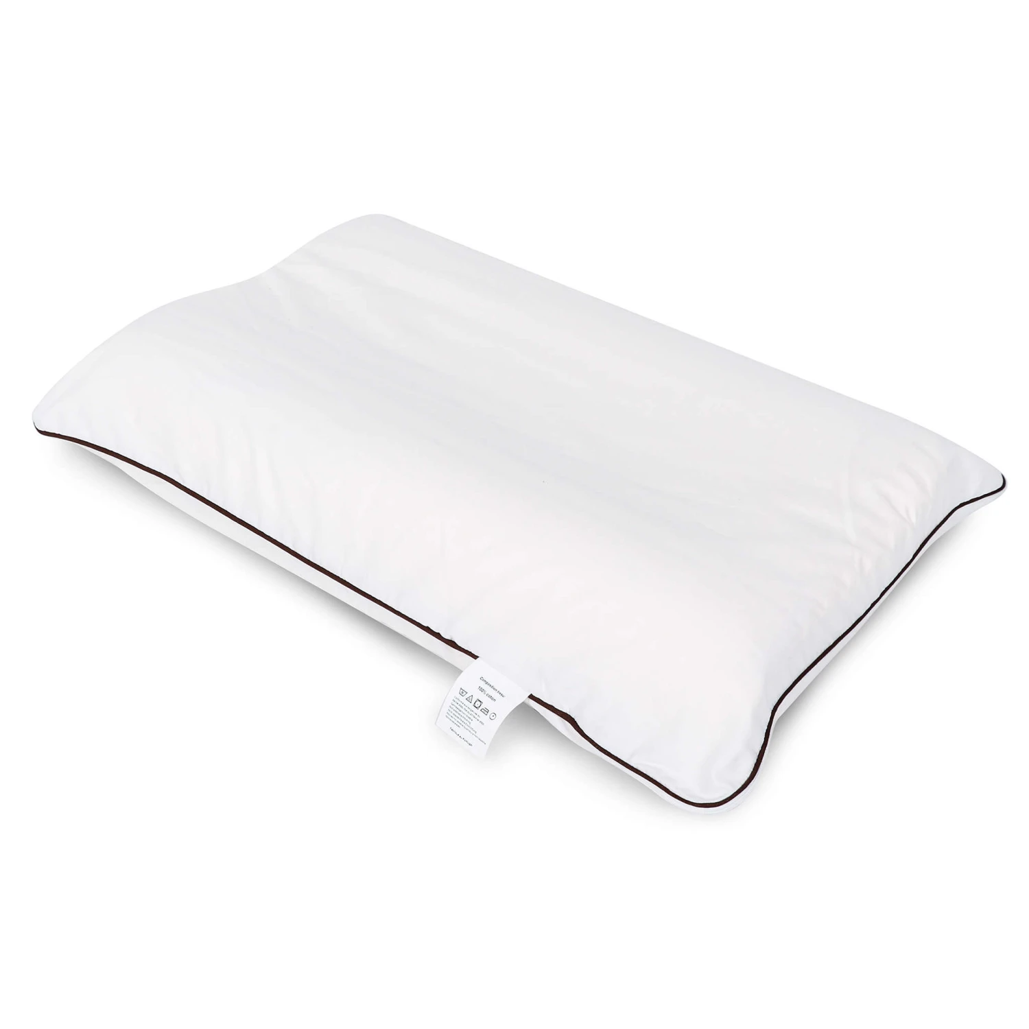 Oreiller Ergonomique Mousse Mémoire Végétale Et Taie D'oreiller Percale Someo 40x60 2 Oreiller Ergonomique Mousse Mémoire Végétale Et Taie D'oreiller Percale Someo 40x60 – Image 2