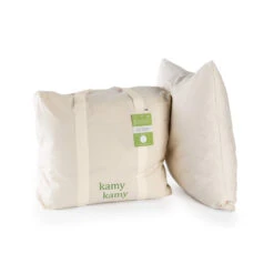 Oreiller Coton Bio Ferme 50% Laine 50% Latex Naturel -Lematelas Soldes Boutique oreiller hana emballage fond blanc 3