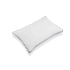 Lot De 2 Oreillers Microgel Ferme Percale Simmons -Lematelas Soldes Boutique oreiller simmons 45x70 fond blanc