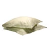 Lot De 2 Taies D'oreillers Seigle 100% Coton
