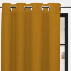 Rideaux à œillets Panama 135x250 Cm 15 Rideaux à œillets Panama 135x250 Cm -Lematelas Soldes Boutique panama jaune
