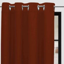 Rideaux à œillets Panama 135x250 Cm 17 Rideaux à œillets Panama 135x250 Cm -Lematelas Soldes Boutique panama orange