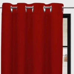 Rideaux à œillets Panama 135x250 Cm 22 Rideaux à œillets Panama 135x250 Cm -Lematelas Soldes Boutique panama rouge