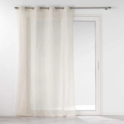 Voilage à œillets Norine 140x240 -Lematelas Soldes Boutique panneau a oeillets lin norine ambiance 2