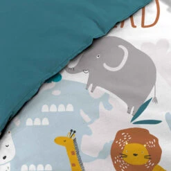 Parure De Lit Enfant Animalia 140x200 Cm 5 Parure De Lit Enfant Animalia 140x200 Cm -Lematelas Soldes Boutique parure animalia zoom