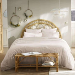 Parure De Lit 100% Coton Broderie Anglaise 10 Parure De Lit 100% Coton Broderie Anglaise -Lematelas Soldes Boutique parure de lit jeanne pampa ambiance 3