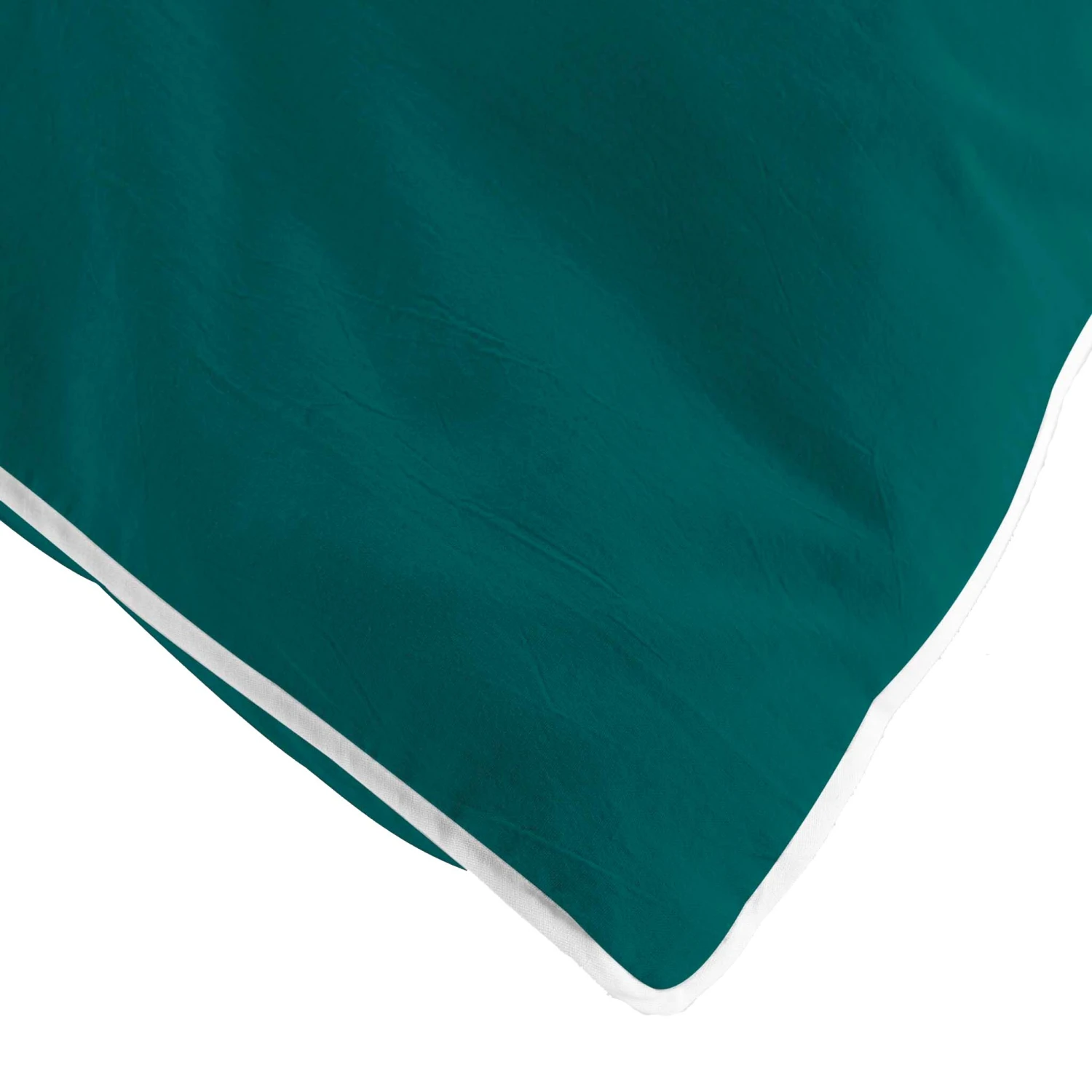 Parure De Lit Coton Lavé Linette Pétrole 2 Parure De Lit Coton Lavé Linette Pétrole – Image 2