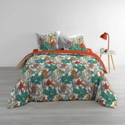 Parure De Lit Double Gaze De Coton Palombe