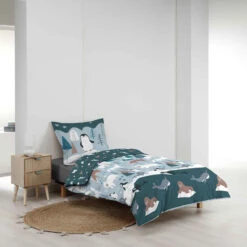 Parure De Lit Enfant Princesse Banquise 140x200 Cm -Lematelas Soldes Boutique parure princesse banquise ambiance