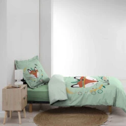 Parure De Lit Enfant Princesse Renardeau 140x200 Cm -Lematelas Soldes Boutique parure princesse renardeau profil