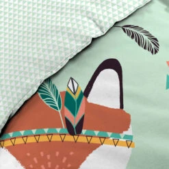 Parure De Lit Enfant Princesse Renardeau 140x200 Cm -Lematelas Soldes Boutique parure princesse renardeau zoom