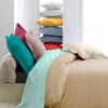 Housse De Couette Percale Beige - Tradilinge