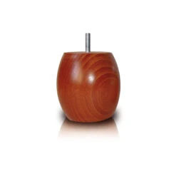 4 Pieds Boules Bois Merisier -Lematelas Soldes Boutique pied boule merisier 2