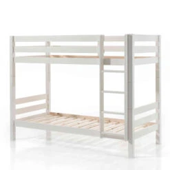 Lit Superposé Enfant En Bois Massif 90x200 Cm - LT2042 -Lematelas Soldes Boutique pino superpos 160 blanc fond blanc