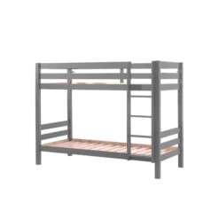 Lit Superposé Enfant En Bois Massif 90x200 Cm - LT2042 -Lematelas Soldes Boutique pino superpos 160 gris fond blanc