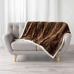Plaid Imitation Fourrure/sherpa Grizzly 125x150 Cm 5 Plaid Imitation Fourrure/sherpa Grizzly 125x150 Cm -Lematelas Soldes Boutique plaid grizzly choco