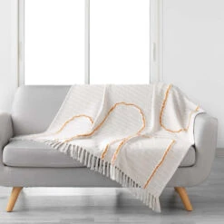 Plaid Kenya Lodge 125x150 Cm -Lematelas Soldes Boutique plaid kenya lodge terracotta