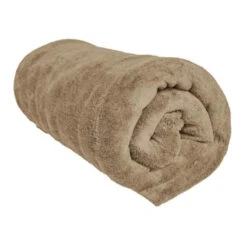 Plaid Microfibre 140x200 Cm 10 Plaid Microfibre 140x200 Cm -Lematelas Soldes Boutique plaid microfibre 140x200 cm taupe fond blanc 1