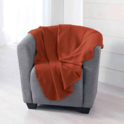 Plaid Polaire Terracotta Milou 125x150 Cm