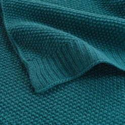 Plaid Tricotine 125x150 Cm -Lematelas Soldes Boutique plaid tricotine emeraude
