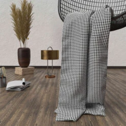 Plaid Polaire Victoria Noir 120x160 Cm