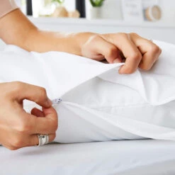 Lot De 2 Protèges Oreillers Imperméables Micro-respirants Souples Silencieux -Lematelas Soldes Boutique prot ge oreiller axel 3