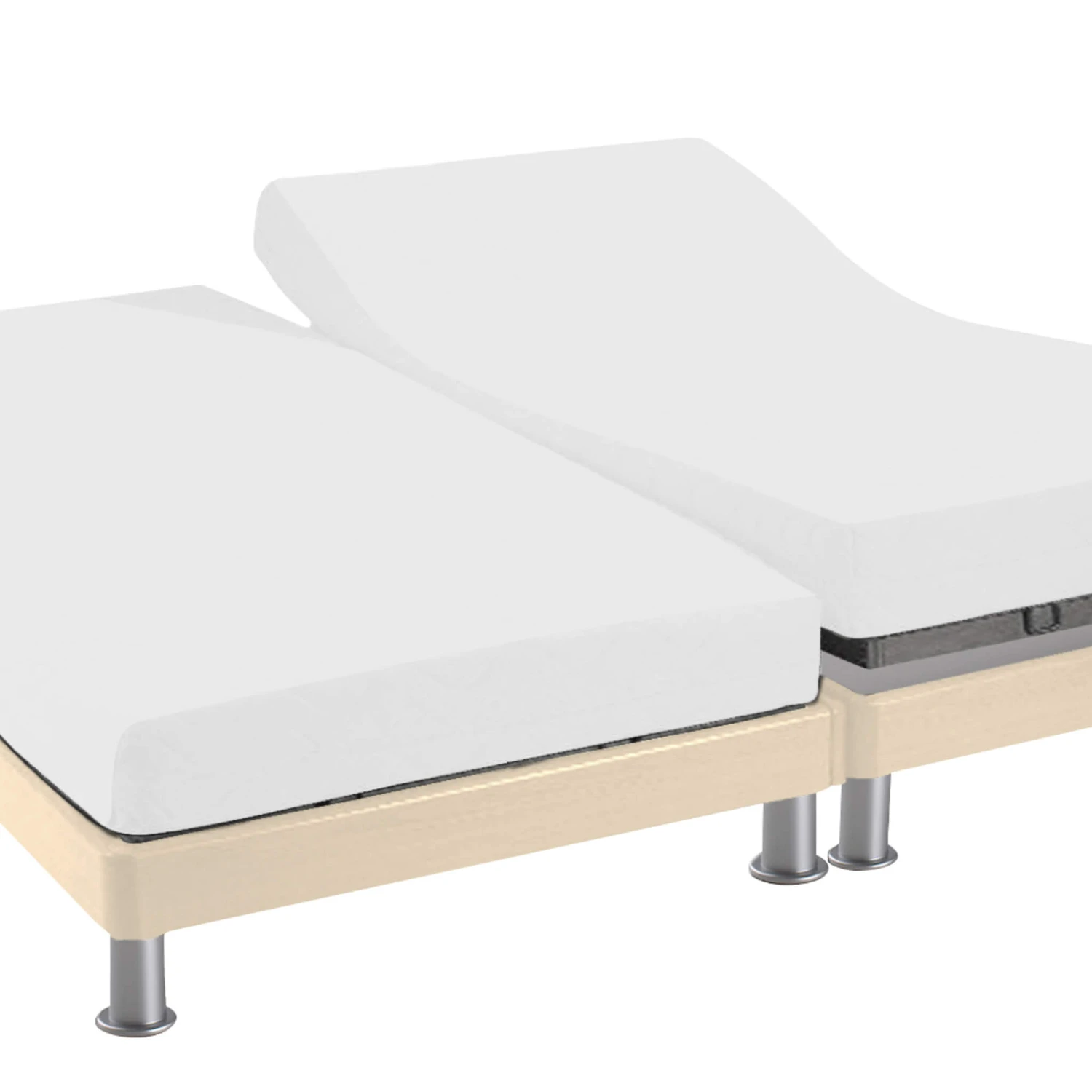 Protège Matelas Anti-acariens Microstop Molleton Imperméable - Bonnet 27 Cm TPR Pour Sommier Articulé 2 Protège Matelas Anti-acariens Microstop Molleton Imperméable - Bonnet 27 Cm TPR Pour Sommier Articulé – Image 2