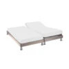 Protège Matelas Molleton 100% Coton - Bonnet 27 Cm TPR Pour Sommier Articulé