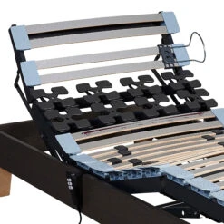 Sommier électrique Someo TPR 50 Décor Chêne -Lematelas Soldes Boutique reflexion chene fonce2 2 2