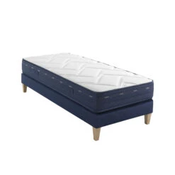 Ensemble Matelas Ressorts Et Mémoire De Forme, Sommier Et Pieds Rêve 500 - SOMEO -Lematelas Soldes Boutique reve 500 mat som 90x200 3 4 fond blanc