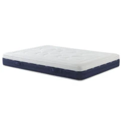 Ensemble Matelas Ressorts Et Mémoire De Forme, Sommier, Pieds, Tête De Lit, Couette Et Oreiller Rêve 600 - SOMEO -Lematelas Soldes Boutique reve 600 3 4 droit fond blanc 390 27