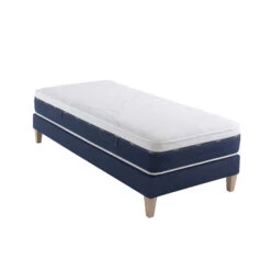 Ensemble Matelas Ressorts Et Mémoire De Forme, Sommier Et Pieds Rêve 600 - SOMEO -Lematelas Soldes Boutique reve 600 mat som 90x200 3 4 fond blanc 1