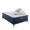 Ensemble Matelas Ressorts, Latex Et Mémoire De Forme, Sommier, Pieds, Couette Et Oreiller Rêve 700 - SOMEO