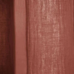 Rideau Gaze De Coton Ajustable 140x300 Cm -Lematelas Soldes Boutique ridea double gaze ajustable orange 3