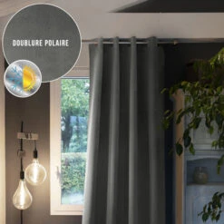Rideau Occultant Thermique à œillets 140x260