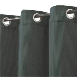 Rideau à œillets En Velours Côtelé 135x250 -Lematelas Soldes Boutique rideau velours cotele kaki zoom 1