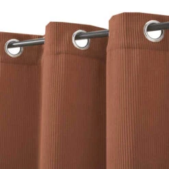 Rideau à œillets En Velours Côtelé 135x250 -Lematelas Soldes Boutique rideau velours cotele terra zoom 1