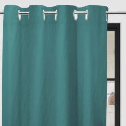 Rideaux à œillets Bohème 135x180 Cm -Lematelas Soldes Boutique rideaux illets boh me bleu canard 135x180 1