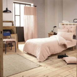 Housse De Couette Double Gaze De Coton Rose -Lematelas Soldes Boutique rose ambiance 1 2