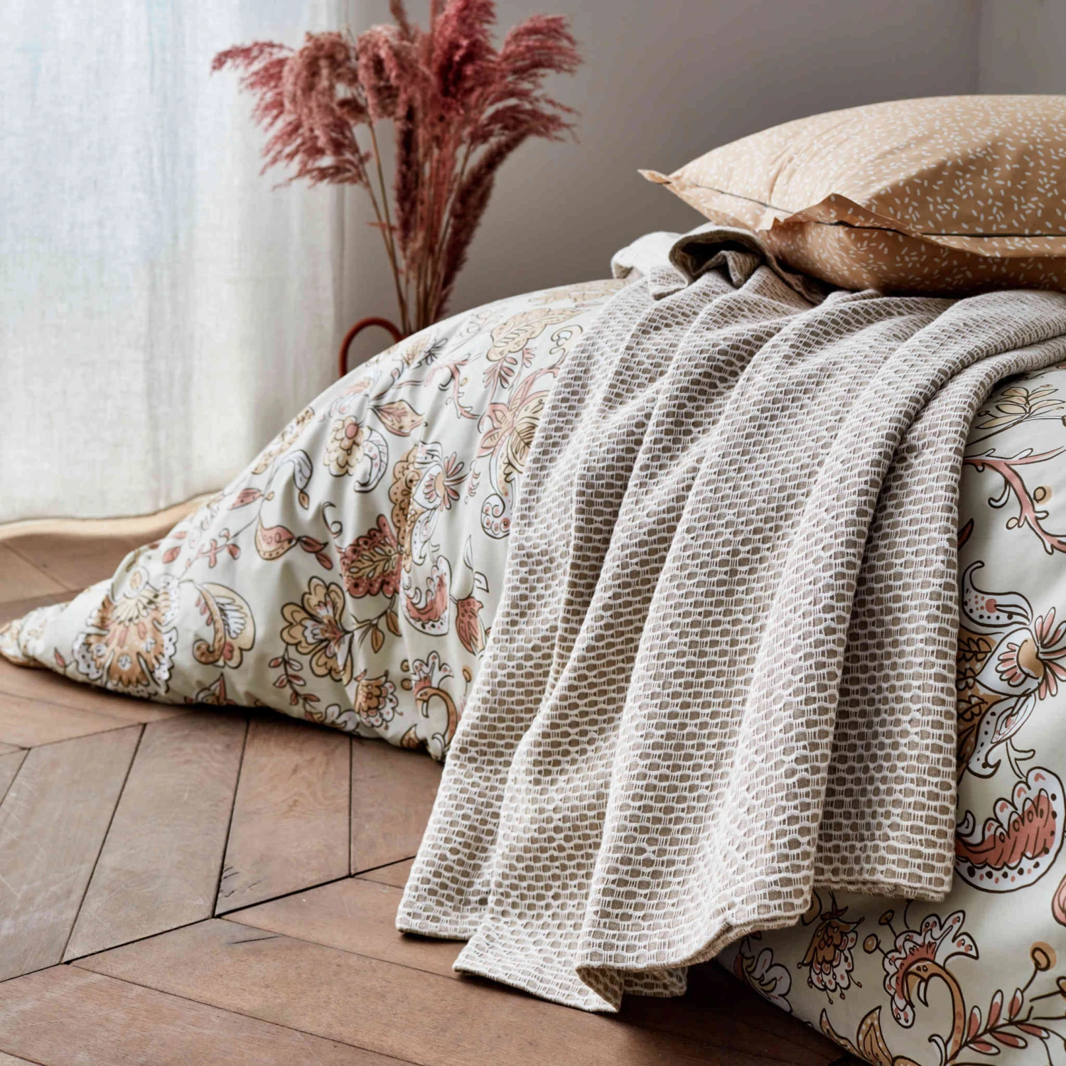 Parure De Lit Percale Santal Beige - Tradilinge 2 Parure De Lit Percale Santal Beige - Tradilinge – Image 2