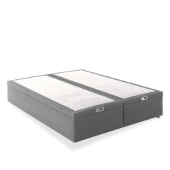 Sommier Coffre Tempur Premium -Lematelas Soldes Boutique sommier coffre tempur gris anthracite 3 4 fond blanc 1