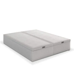 Sommier Coffre Tempur Premium -Lematelas Soldes Boutique sommier coffre tempur naturel 3 4 fond blanc 1