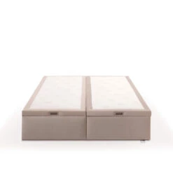 Sommier Coffre Tempur Premium -Lematelas Soldes Boutique sommier coffre tempur vel gris perl face fond blanc