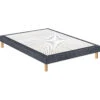 Sommier Déco ANTHRACITE Morphologique 16 Cm Avec Pieds