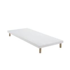 Sommier Extra-plat Tapissier Blanc 7 Cm Étoile - SOMEO -Lematelas Soldes Boutique sommier extra plat 90x 3 4 fond blanc